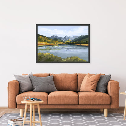 ’Piney River Ranch’ Art Print - Colorado Mountain Wall - abstract - Artwork - Autumn