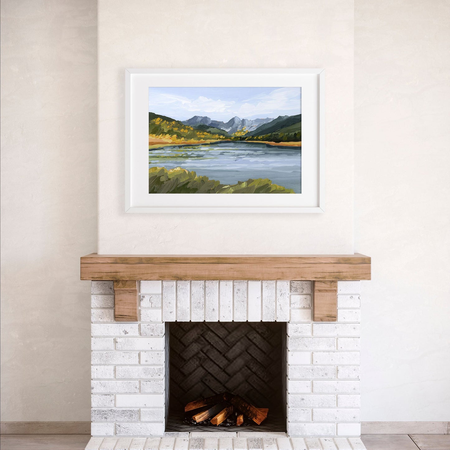 ’Piney River Ranch’ Art Print - Colorado Mountain Wall - abstract - Artwork - Autumn
