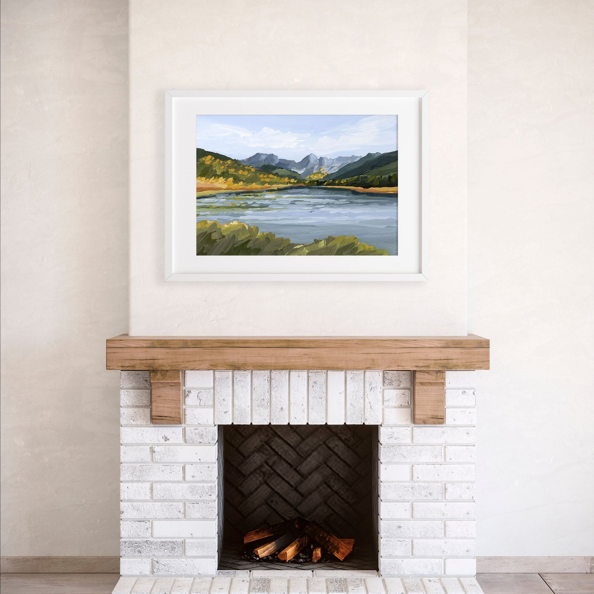 ’Piney River Ranch’ Art Print - Colorado Mountain Wall - abstract - Artwork - Autumn