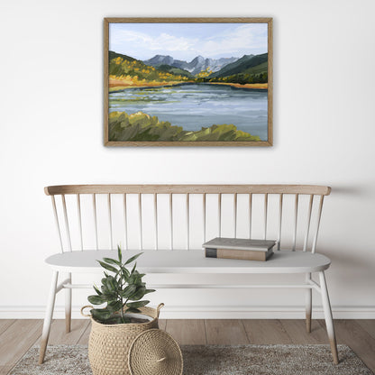 ’Piney River Ranch’ Art Print - Colorado Mountain Wall - abstract - Artwork - Autumn