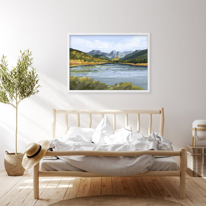 ’Piney River Ranch’ Art Print - Colorado Mountain Wall - abstract - Artwork - Autumn