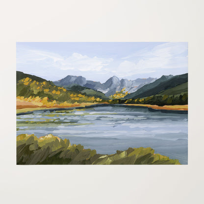 ’Piney River Ranch’ Art Print - Rolled Canvas / 8x10 in / No Frame - Colorado Mountain Wall - abstract - Artwork
