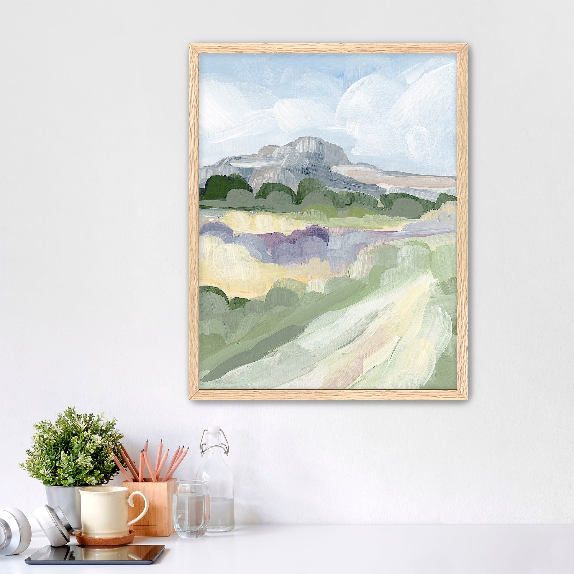 ’Pulpit Rock’ Art Print - Paper / 5x7 in / Oak Frame - Colorado Springs Landscape - Artwork
