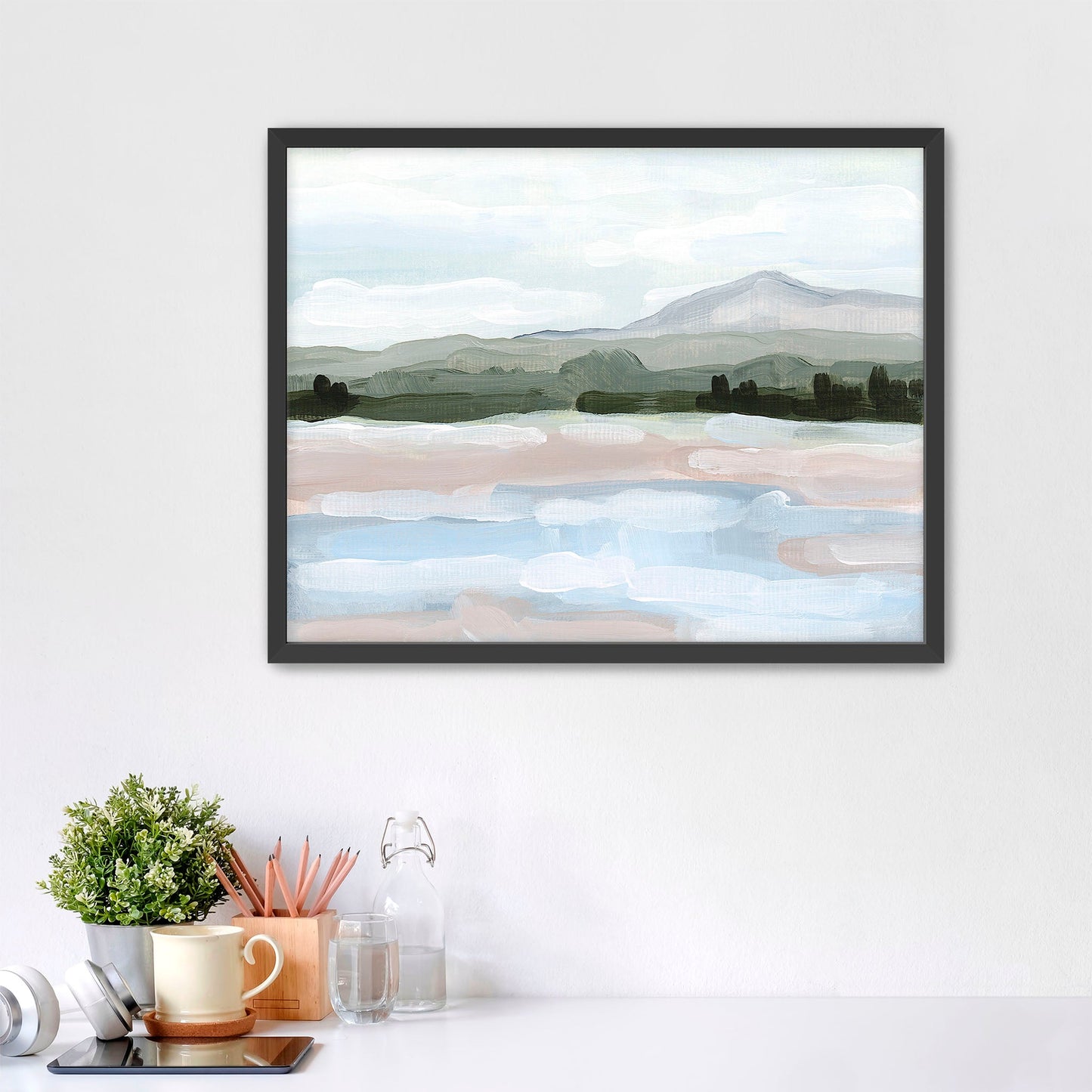 ’Rampart Range’ Art Print - Paper / 5x7 in / Black Frame - Pikes Peak Wall - Colorado - Springs - Mountain