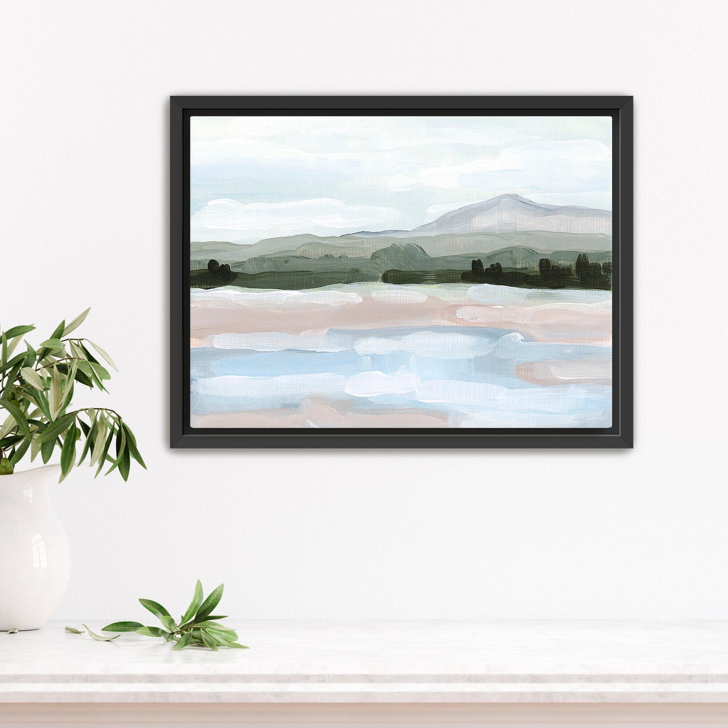 ’Rampart Range’ Art Print - Stretched Canvas / 8x10 in / Black Frame - Pikes Peak Wall - Colorado - Springs - Mountain