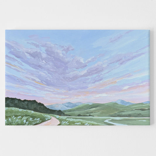 ’Retreat’ Original Painting || 24x36 Crested Butte Colorado ’Brush Creek’ abstract Acrylic Artwork Landscape