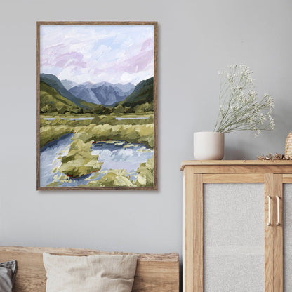 ’River Trail’ Art Print - Telluride Colorado Wall - abstract - Artwork - Landscape