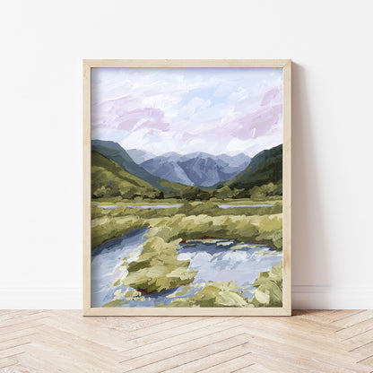’River Trail’ Art Print - Telluride Colorado Wall - abstract - Artwork - Landscape