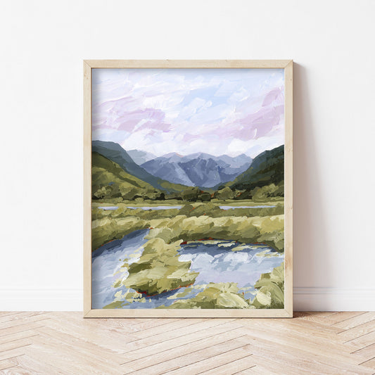 ’River Trail’ Art Print - Telluride Colorado Wall - abstract - Artwork - Landscape