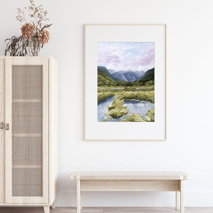 ’River Trail’ Art Print - Telluride Colorado Wall - abstract - Artwork - Landscape