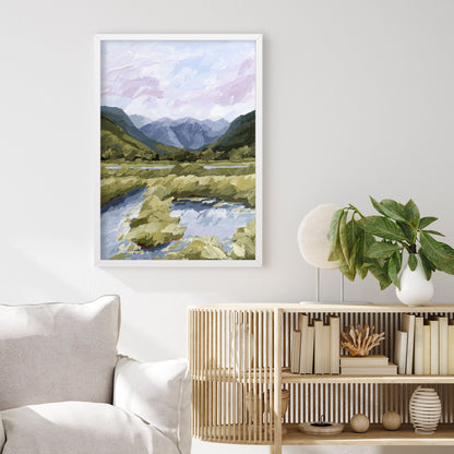 ’River Trail’ Art Print - Telluride Colorado Wall - abstract - Artwork - Landscape