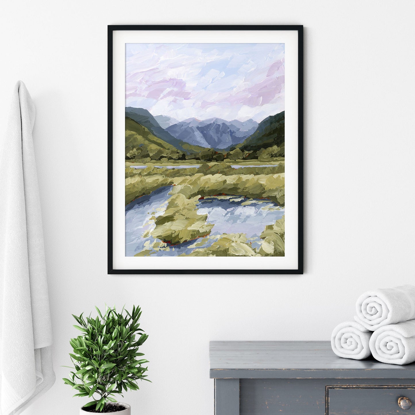 ’River Trail’ Art Print - Telluride Colorado Wall - abstract - Artwork - Landscape