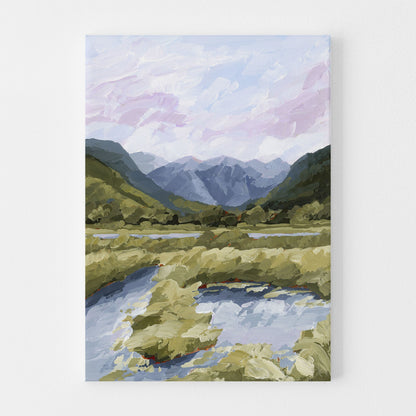 ’River Trail’ Art Print - Stretched Canvas / 8x10 in / No Frame - Telluride Colorado Wall - abstract - Artwork