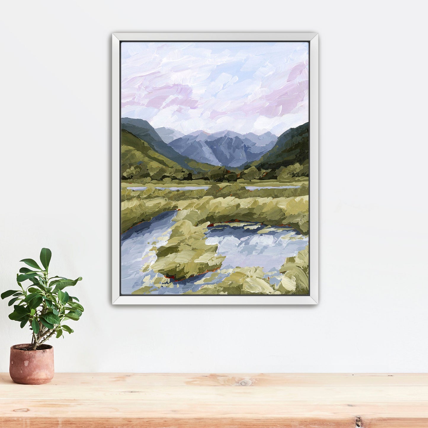 ’River Trail’ Art Print - Stretched Canvas / 8x10 in / White Frame - Telluride Colorado Wall - abstract - Artwork