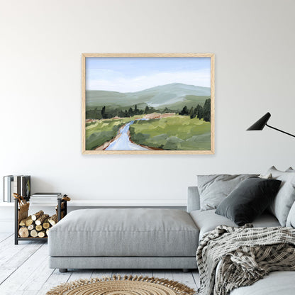 ’River Walk’ Art Print - Colorado Landscape Wall - Lake - Mountain
