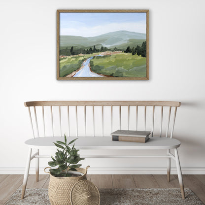 ’River Walk’ Art Print - Colorado Landscape Wall - Lake - Mountain