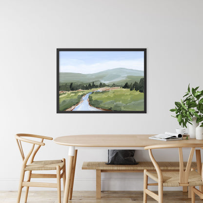 ’River Walk’ Art Print - Colorado Landscape Wall - Lake - Mountain
