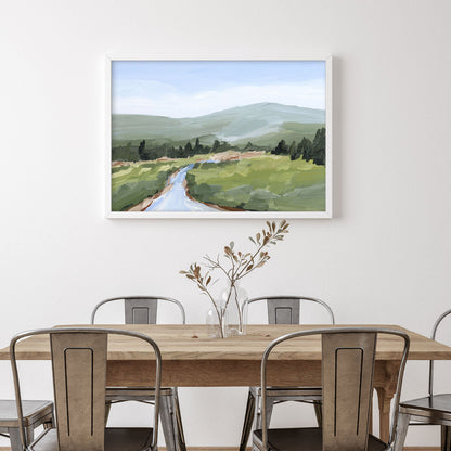 ’River Walk’ Art Print - Colorado Landscape Wall - Lake - Mountain