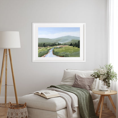 ’River Walk’ Art Print - Colorado Landscape Wall - Lake - Mountain