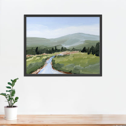 ’River Walk’ Art Print - Paper / 5x7 in / Black Frame - Colorado Landscape Wall - Lake - Mountain