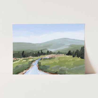 ’River Walk’ Art Print - Paper / 5x7 in / No Frame - Colorado Landscape Wall - Lake - Mountain