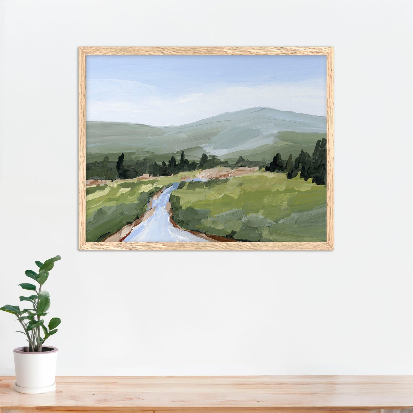 ’River Walk’ Art Print - Paper / 5x7 in / Oak Frame - Colorado Landscape Wall - Lake - Mountain
