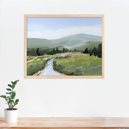 ’River Walk’ Art Print - Paper / 5x7 in / Oak Frame - Colorado Landscape Wall - Lake - Mountain