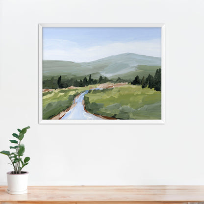 ’River Walk’ Art Print - Paper / 5x7 in / White Frame - Colorado Landscape Wall - Lake - Mountain