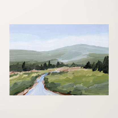 ’River Walk’ Art Print - Rolled Canvas / 8x10 in / No Frame - Colorado Landscape Wall - Lake - Mountain