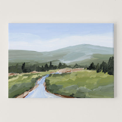 ’River Walk’ Art Print - Stretched Canvas / 8x10 in / No Frame - Colorado Landscape Wall - Lake - Mountain