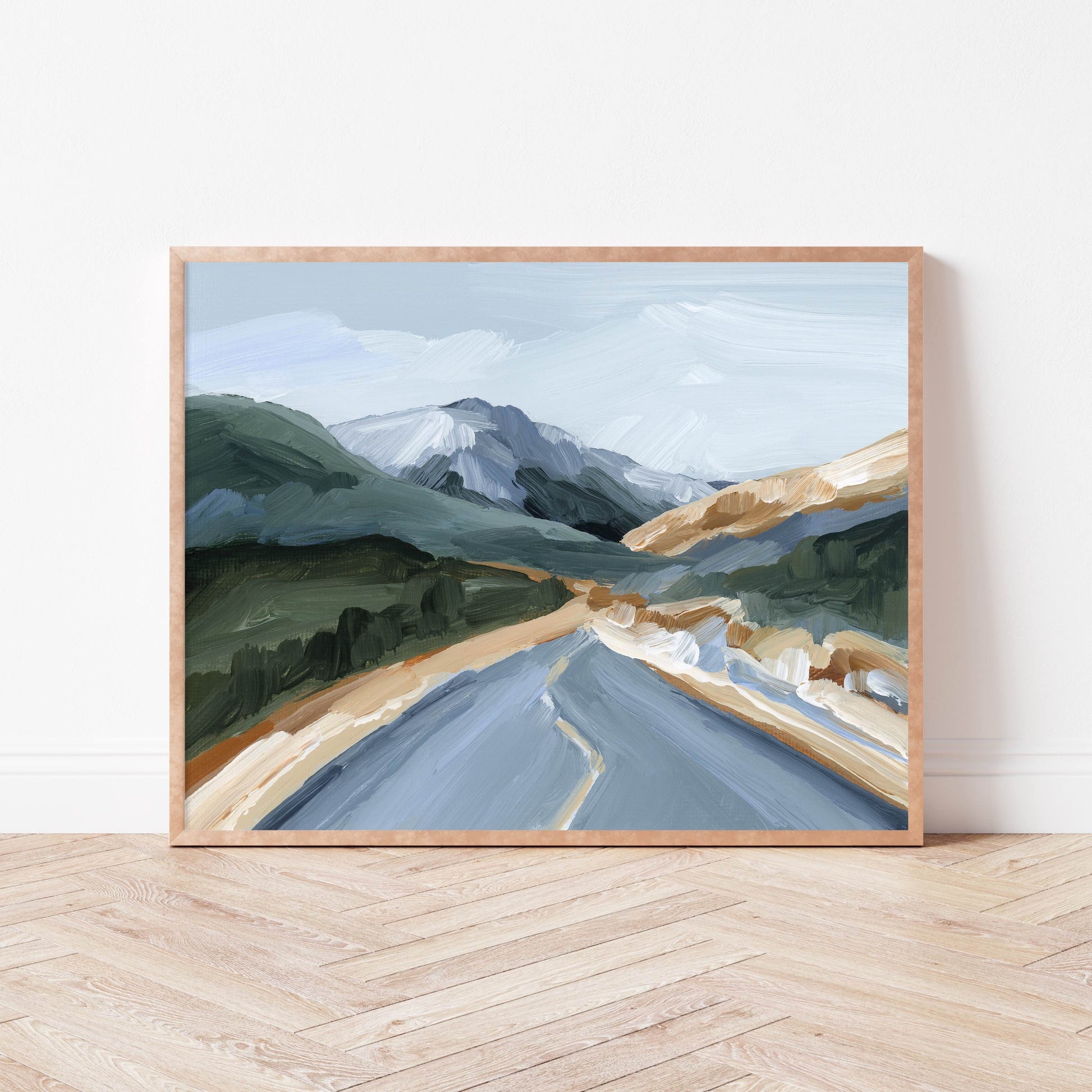 ’Road Home’ Art Print - Colorado Landscape - abstract - Artwork - Autumn