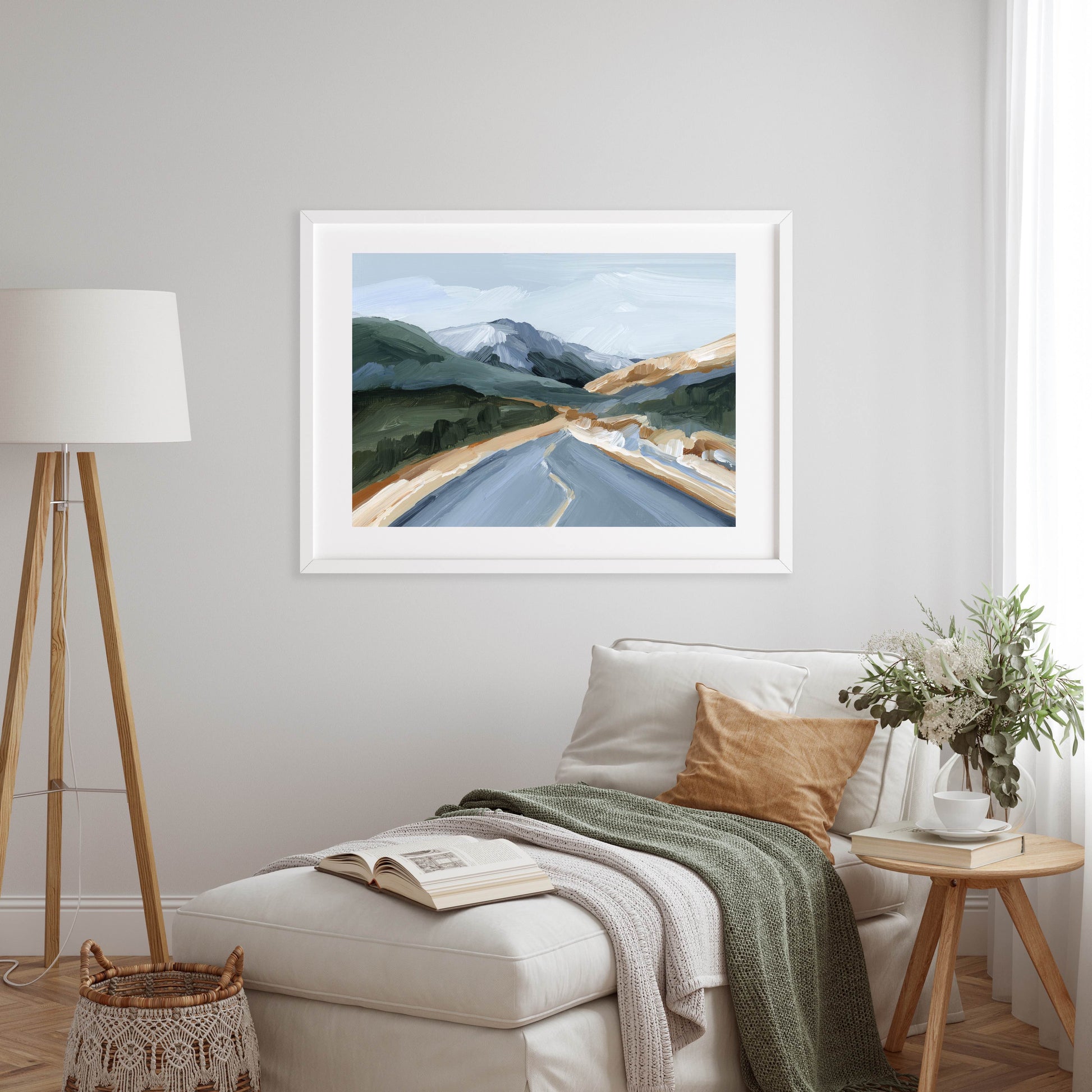 ’Road Home’ Art Print - Colorado Landscape - abstract - Artwork - Autumn