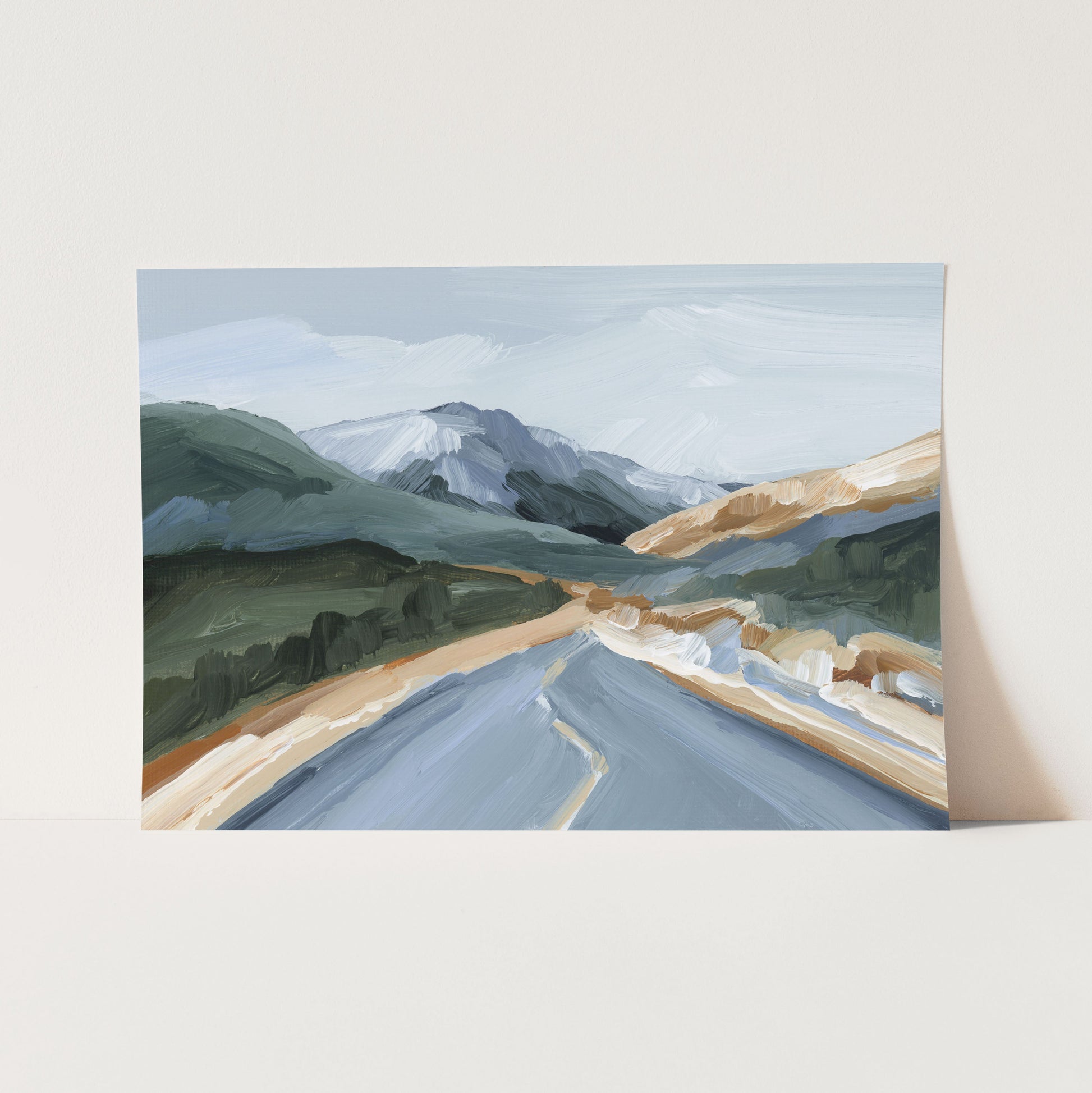 ’Road Home’ Art Print - Paper / 5x7 in / No Frame - Colorado Landscape - abstract - Artwork - Autumn