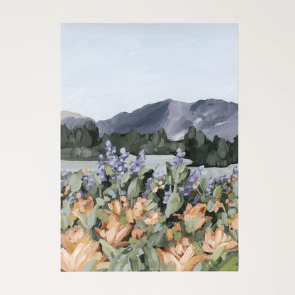 ’Rocky Mountain Summer’ Art Print - Rolled Canvas / 8x10 in / No Frame - Utah Wall - abstract - Artwork - Flower