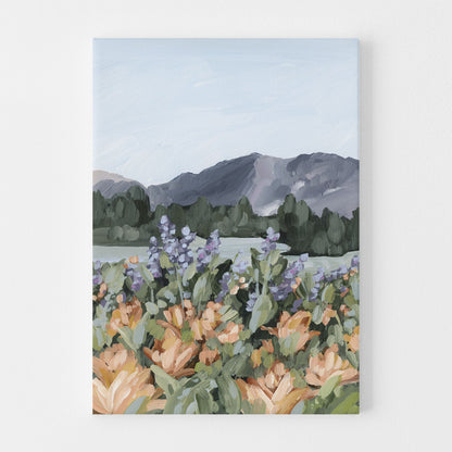 ’Rocky Mountain Summer’ Art Print - Stretched Canvas / 8x10 in / No Frame - Utah Wall - abstract - Artwork - Flower