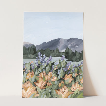 "Rocky Mountain Summer" Art Print - Katie Garrison Art LLC