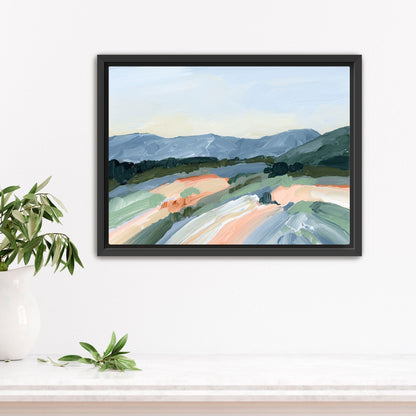 ’Run to the Mountains’ Art Print - Stretched Canvas / 8x10 in / Black Frame - Colorado Landscape Wall - abstract
