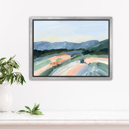 ’Run to the Mountains’ Art Print - Stretched Canvas / 8x10 in / Silver Frame - Colorado Landscape Wall - abstract