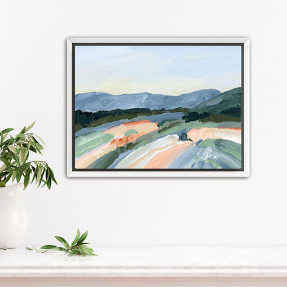 ’Run to the Mountains’ Art Print - Stretched Canvas / 8x10 in / White Frame - Colorado Landscape Wall - abstract