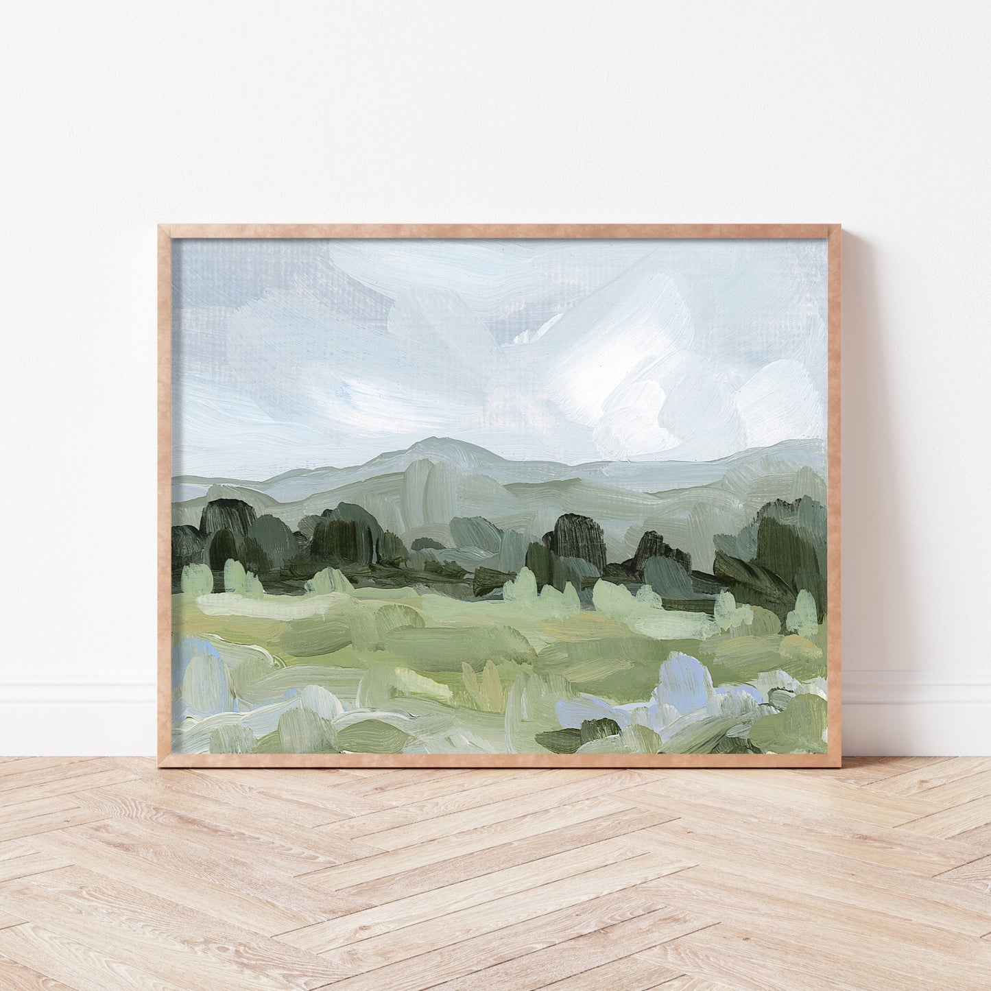 ’Sage Valley’ Art Print - Colorado Landscape Wall - abstract - Artwork