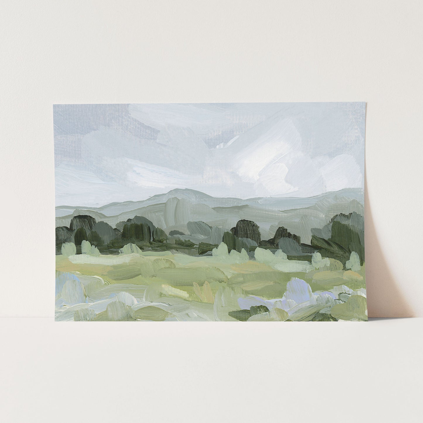 ’Sage Valley’ Art Print - Paper / 5x7 in / No Frame - Colorado Landscape Wall - abstract - Artwork