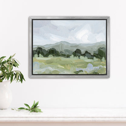 ’Sage Valley’ Art Print - Stretched Canvas / 8x10 in / Silver Frame - Colorado Landscape Wall - abstract - Artwork