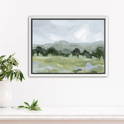 ’Sage Valley’ Art Print - Stretched Canvas / 8x10 in / White Frame - Colorado Landscape Wall - abstract - Artwork