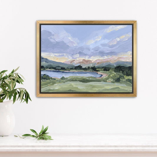 ’San Juan’ 40x60 Stretched Canvas Art Print with Gold Frame || Final Sale - Colorado Landscape Wall - Durango
