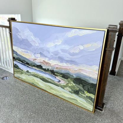 ’San Juan’ 40x60 Stretched Canvas Art Print with Gold Frame || Final Sale - Colorado Landscape Wall - Durango