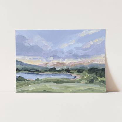 ’San Juan’ Art Print - Paper / 5x7 in / No Frame - Silverton Colorado Mountain - abstract - Artwork - glacier lake