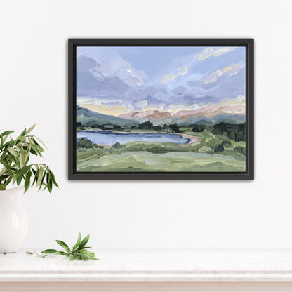 ’San Juan’ Art Print - Stretched Canvas / 8x10 in / Black Frame - Silverton Colorado Mountain - abstract - Artwork