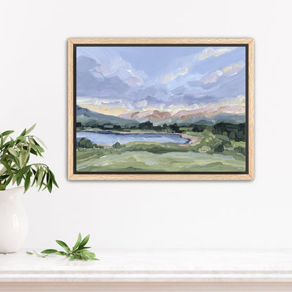 ’San Juan’ Art Print - Stretched Canvas / 8x10 in / Oak Frame - Silverton Colorado Mountain - abstract - Artwork