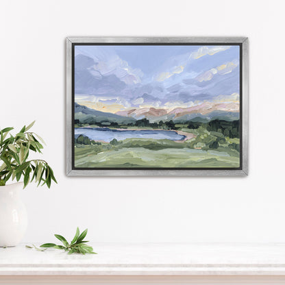 ’San Juan’ Art Print - Stretched Canvas / 8x10 in / Silver Frame - Silverton Colorado Mountain - abstract - Artwork