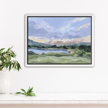 ’San Juan’ Art Print - Stretched Canvas / 8x10 in / White Frame - Silverton Colorado Mountain - abstract - Artwork